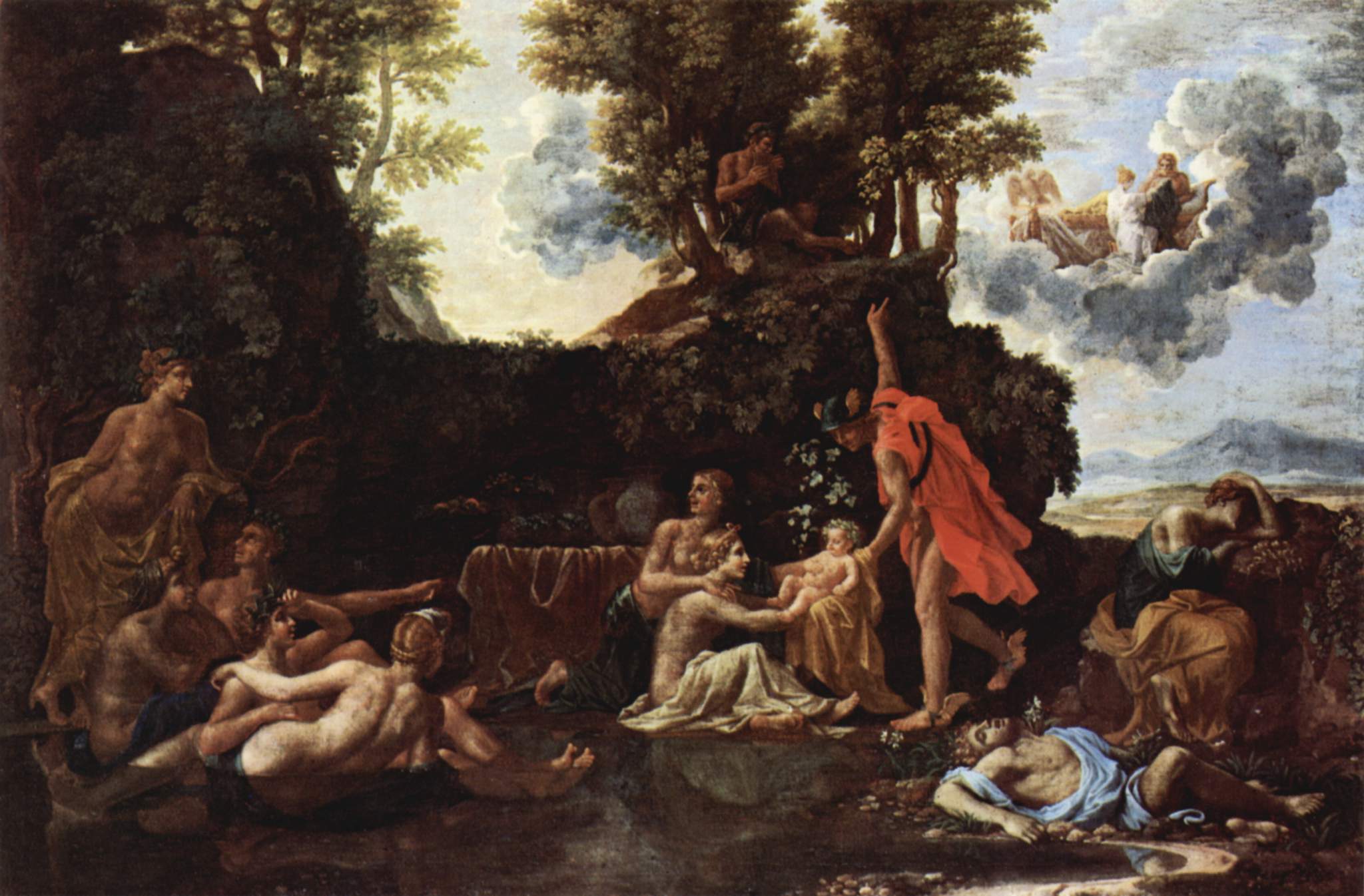 Birth of Bacchus Poussin
